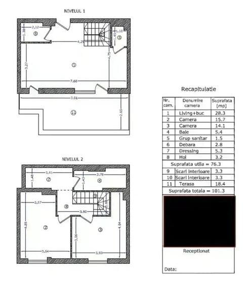 Apartament cu 3 camere decomandat în Nord
