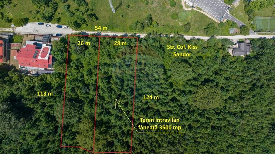 Teren Construcții intravilan de 3500 mp, în Dâmbul Morii