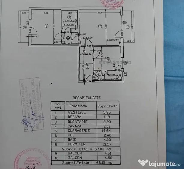 Apartament cu 2 camere decomandat în Jilava