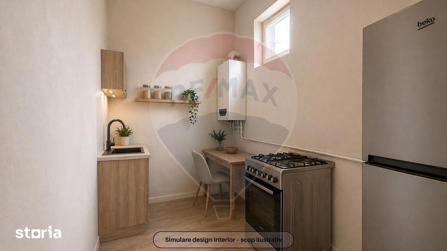 Apartament cu 2 camere semidecomandat în ISR