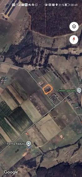 Teren de 1600 mp, în Leș