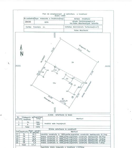 Casă cu 3 camere în Valea Măcrișului