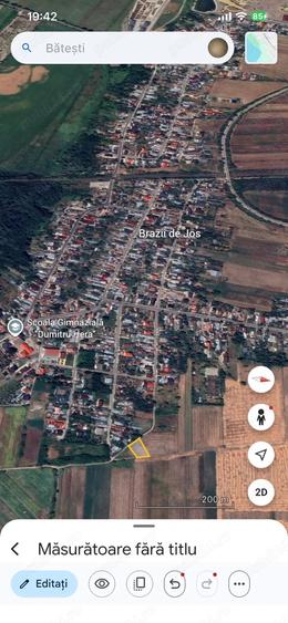Teren de 1100 mp, în Bătești