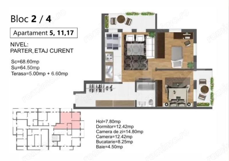 Apartament 3 camere in bloc nou finalizare primavara 2026 - 1