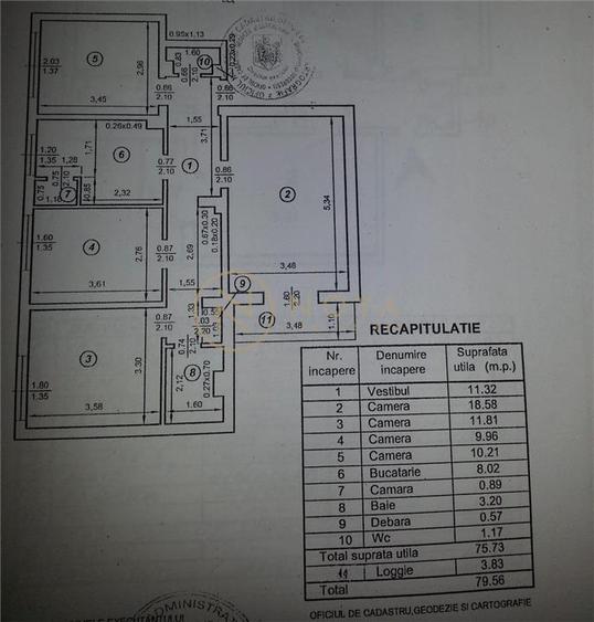 Apartament cu 4 camere decomandat, mobilat în Domenii