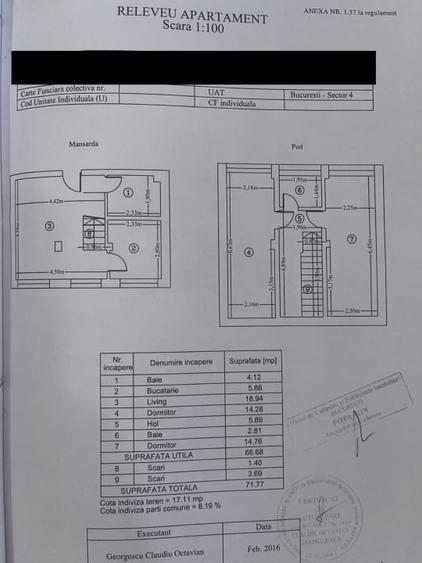 Apartament cu 3 camere, mobilat în Apărătorii Patriei