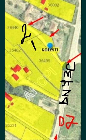 Teren de 2576 mp, în Golești