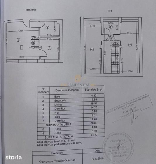 Apartament cu 3 camere în Apărătorii Patriei