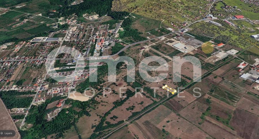 Teren agricol intravilan de 1305 mp, în Vest
