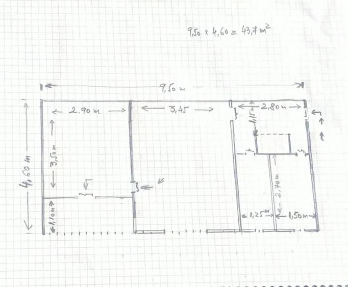 Apartament Cu 2 Camere Nedecomandate Etaj 2 - Zona George Enescu - 1