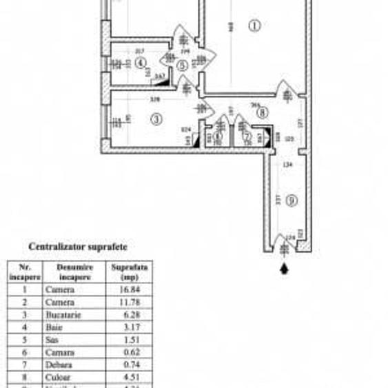 Apartament cu 2 camere decomandat în Drumul Taberei