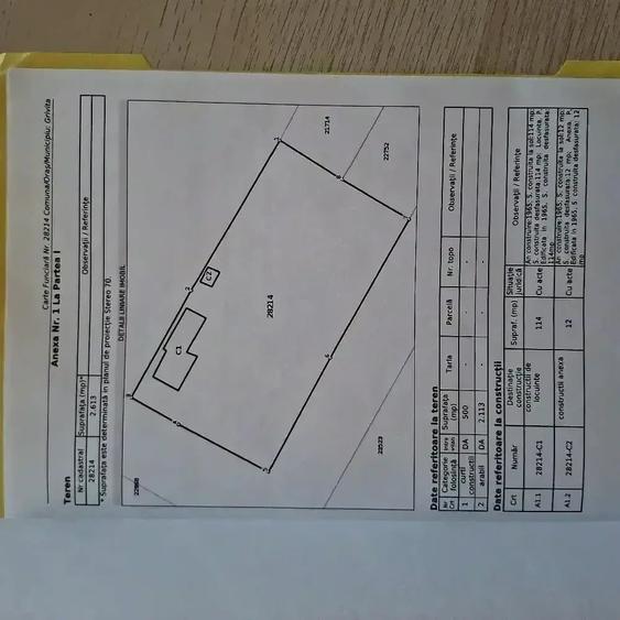 Teren de 2613 mp, în Grivița