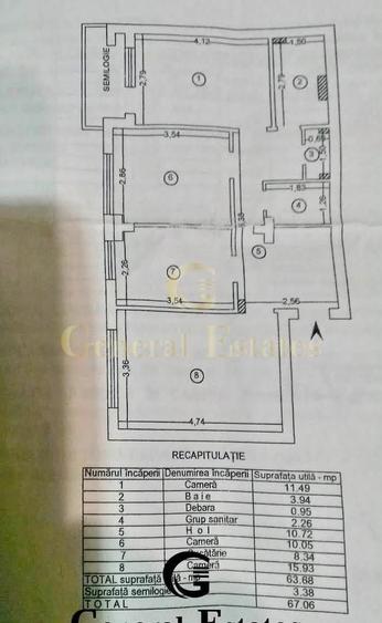 Vânzare apartament cu 3 camere decomandat, complet renovat | Canta - 19