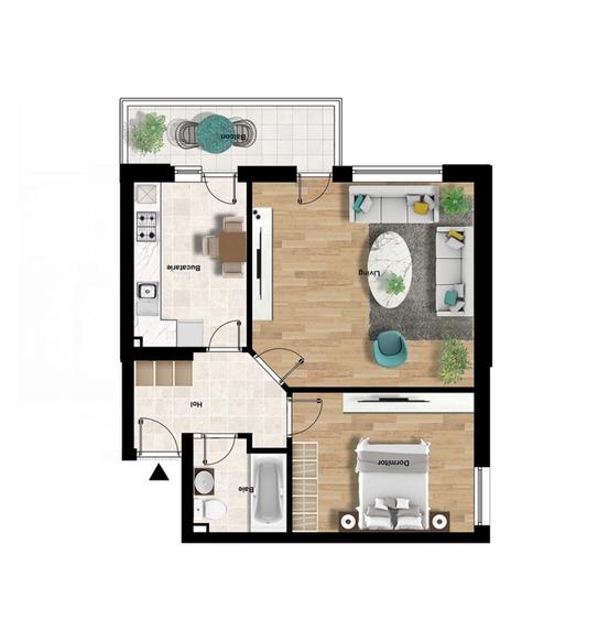 Apartament superb 2 camere decomandat la 8 minute de Metrou Berceni - 5