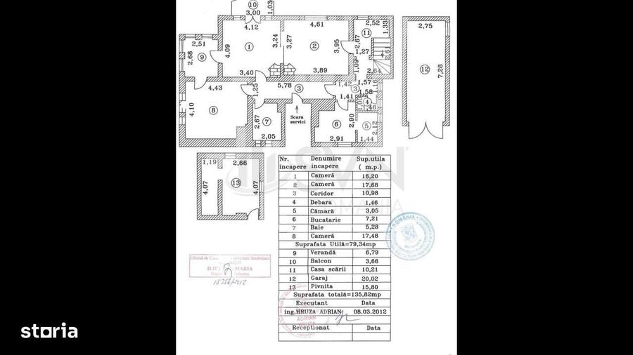 Apartament cu 3 camere în Casin