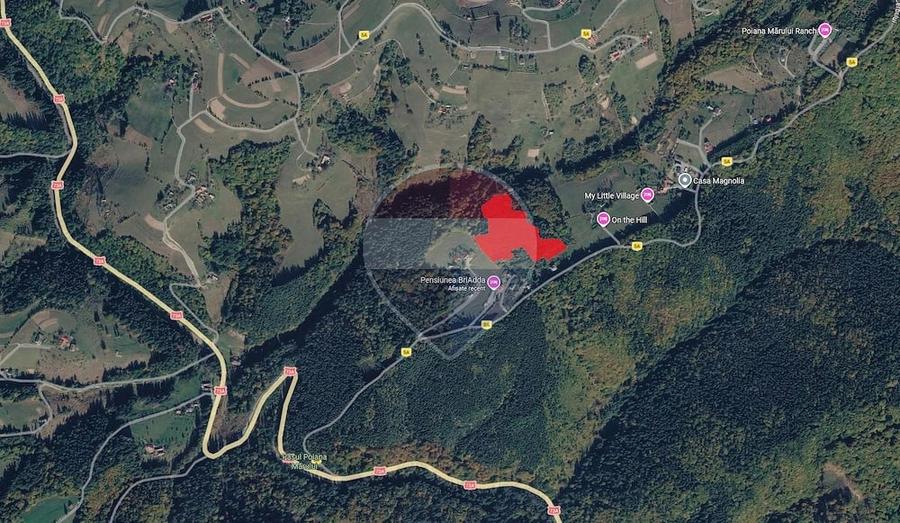 Teren de 1092 mp, în Poiana Mărului