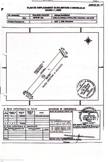 Teren Construcții intravilan de 4978 mp, în 1 Decembrie