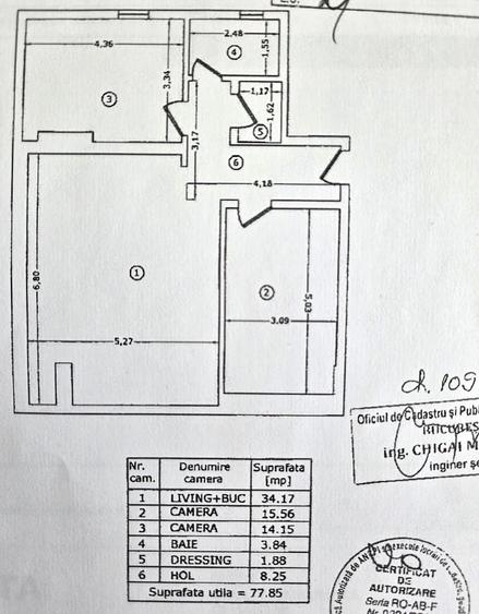 Apartament cu 3 camere decomandat în Gorjului
