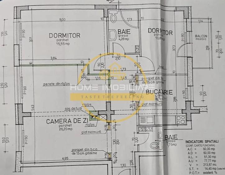 Etaj 1 Apartament 3Camere-Decomandat-80mp 2Bai+Boxa -Rond Vechi! - 11