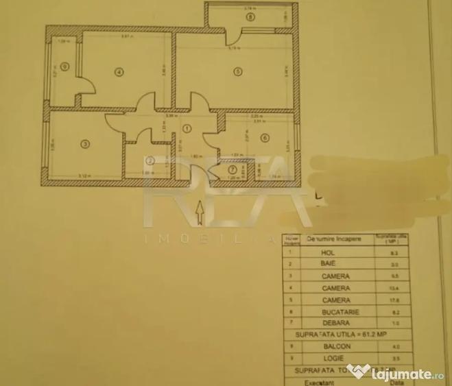 Apartament cu 3 camere decomandat în Drumul Taberei