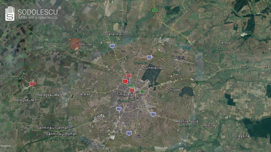 Teren Construcții intravilan de 1016 mp, în Dudeștii Noi