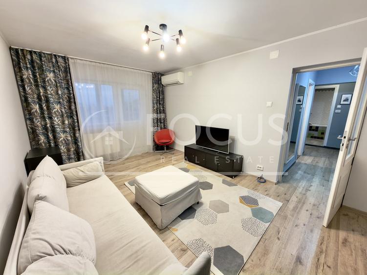Apartament cu 2 camere decomandat, mobilat în Tei