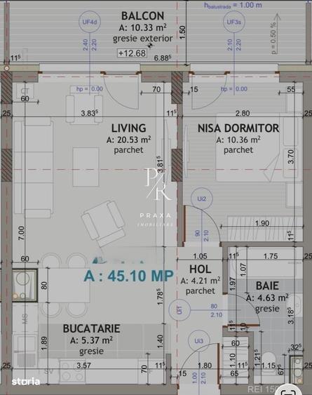 Apartament 2 Camere, LUX, 45 mp, lift, garaj, panoramic, zona Eroilor! - 2