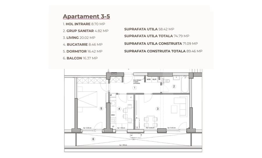 Apartament cu 2 camere decomandat în Calea Severinului