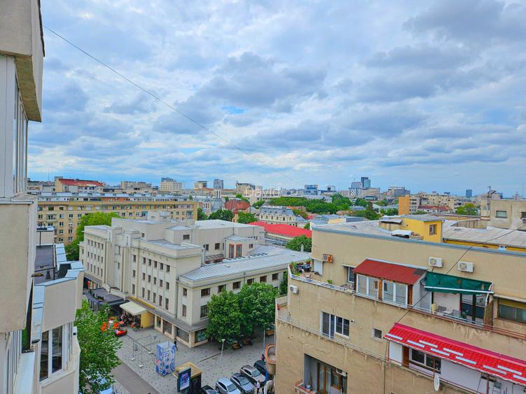 Apartament 2 camere Piata Amzei | Calea Victoriei Romana | Etaj 9, Panoramic, 2 Balcoane