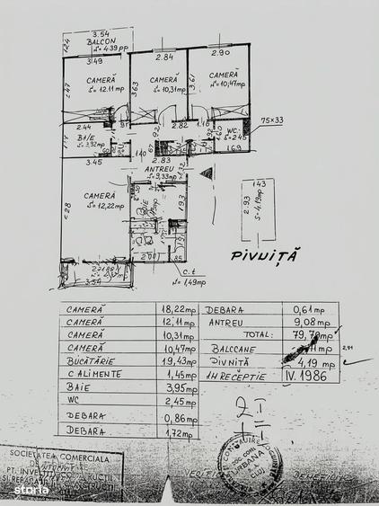 Apartament cu 4 camere decomandat în Gheorgheni