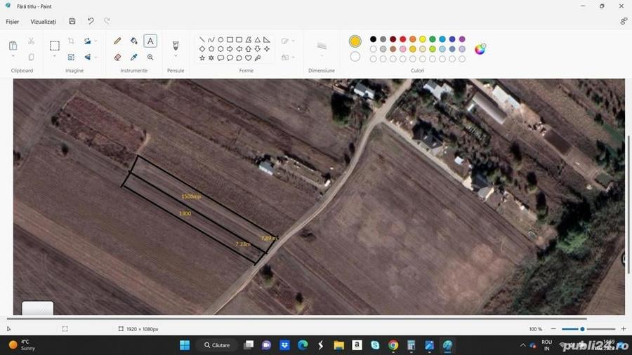 Teren de 2600 mp, în Dărăști-Vlașca