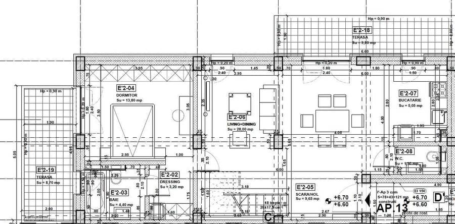 Apartament cu 2 camere semidecomandat în Grozăvești