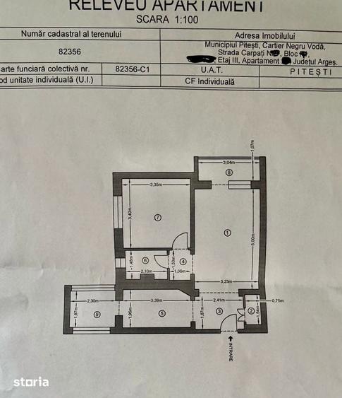 Apartament cu 2 camere în Negru Vodă
