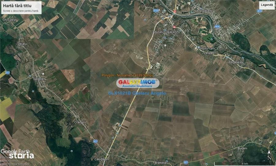 Adunatii Copaceni teren intravilan 14700 mp,deschidere 62m - 4