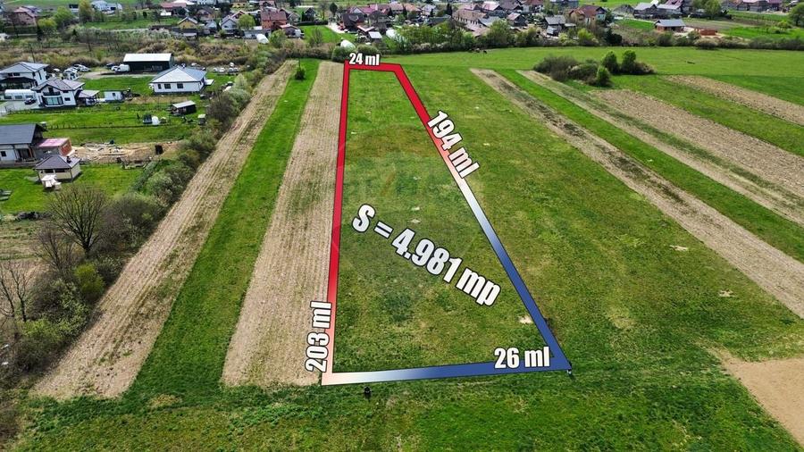 Teren Construcții intravilan de 4981 mp, în Coltău