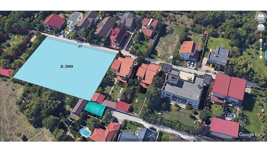 Teren intravilan de 2309 mp, în Iancu Nicolae
