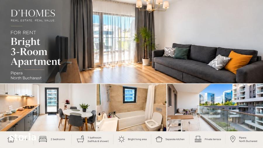 Apartament cu 3 camere în Central
