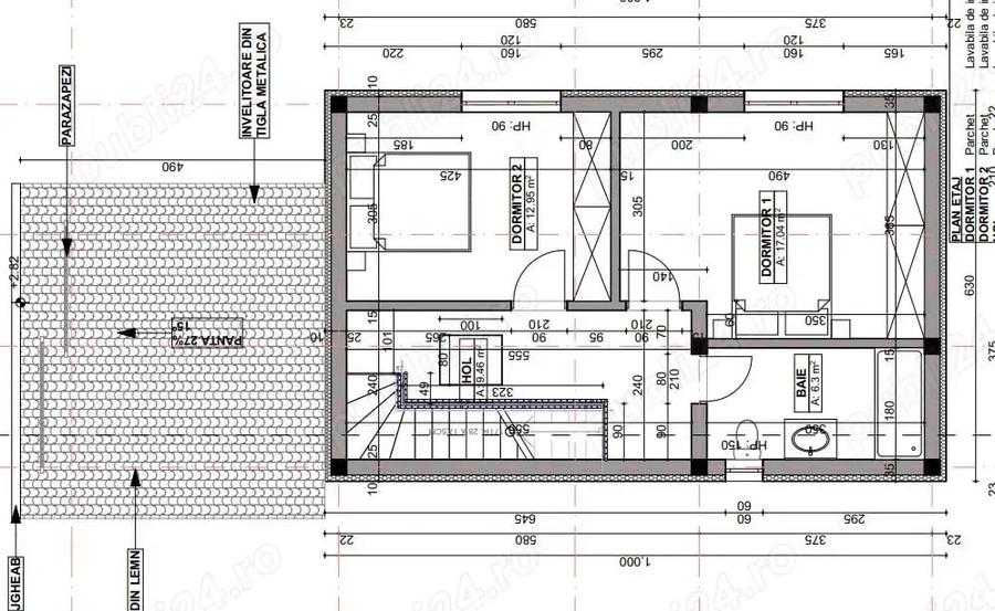 Casa P+1+M 110 mp utili + curte 550 mp BRANESTI - 4
