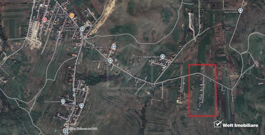 Teren Construcții intravilan de 800 mp, în Sopor