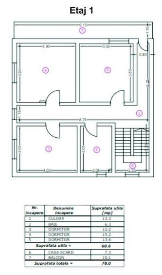 Brancoveanu, casa S+P+1Et+M, 260 mp utili, garaj subteran, adapost ALA - 5