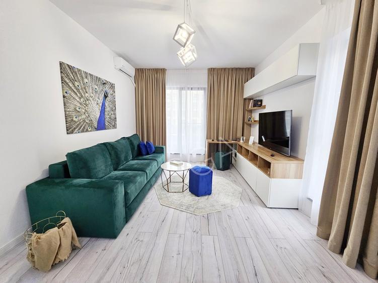 Apartament cu 2 camere semidecomandat, mobilat în Lujerului