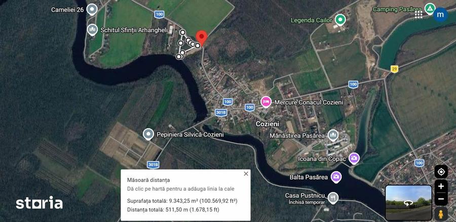 Teren de 9300 mp, în Găneasa