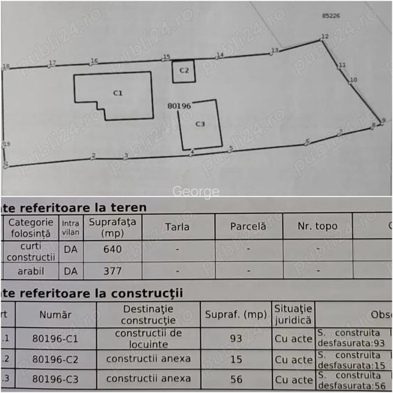 Casă cu 5 camere în Văleni