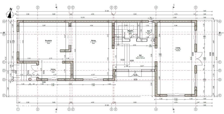 Casă cu 5 camere cu Teren 1000 Mp în Saca