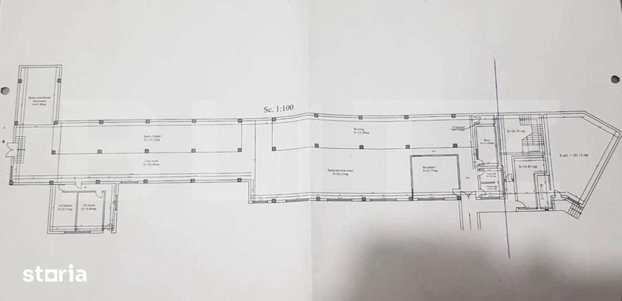 Spațiu comercial, de 850 mp, în Central
