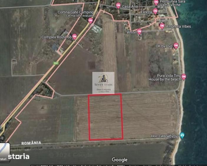 Teren intravilan 47.400 mp, Vama Veche, 200 m de Marea Neagra - 13