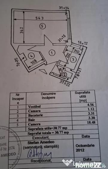 Garsonieră decomandată în Dristor