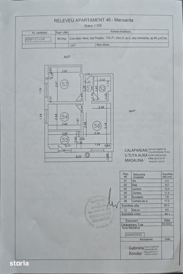 Apartament cu 2 camere în Malu Mare