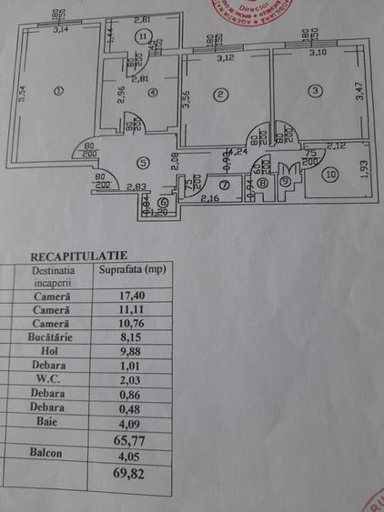 Apartament cu 3 camere decomandat în Drumul Taberei