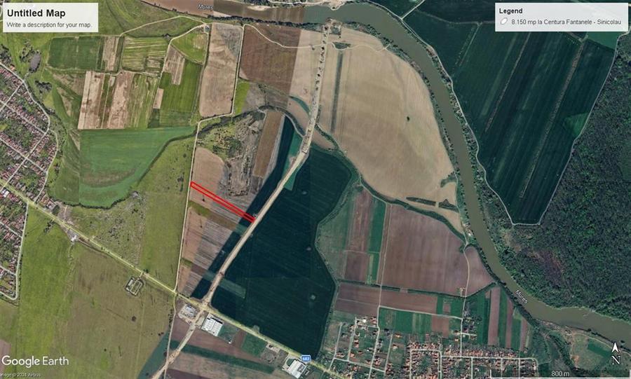 Teren Construcții extravilan de 8093 mp, în Fântânele